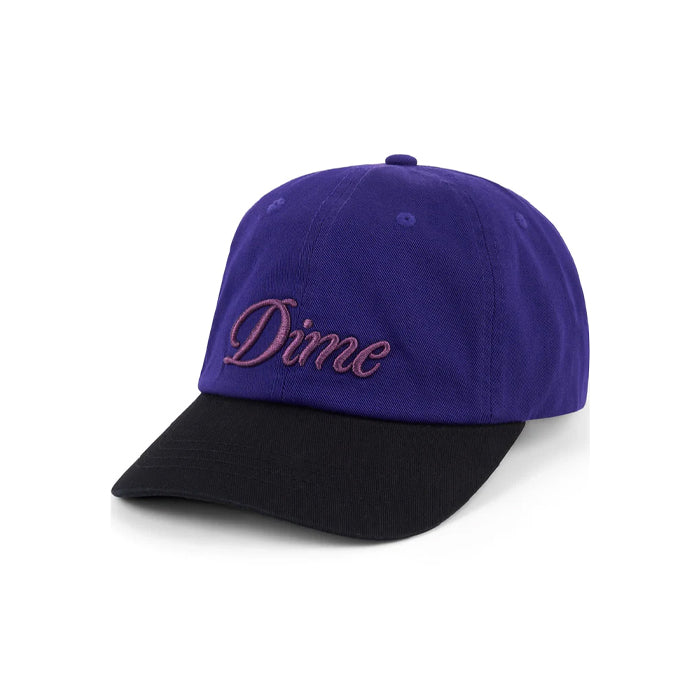 CURSIVE LOW PRO CAP / PURPLE/BLACK