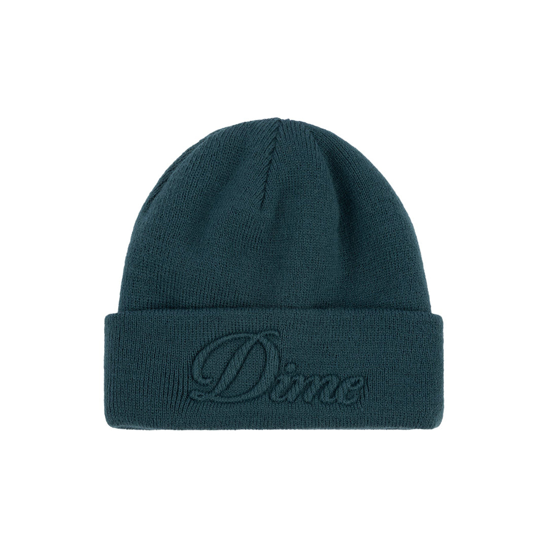 DIME MTL（ダイム モントリオール）| CURSIVE FOLD BEANIE / TEAL | スケートボード・スノーボードのTACTICS JAPAN