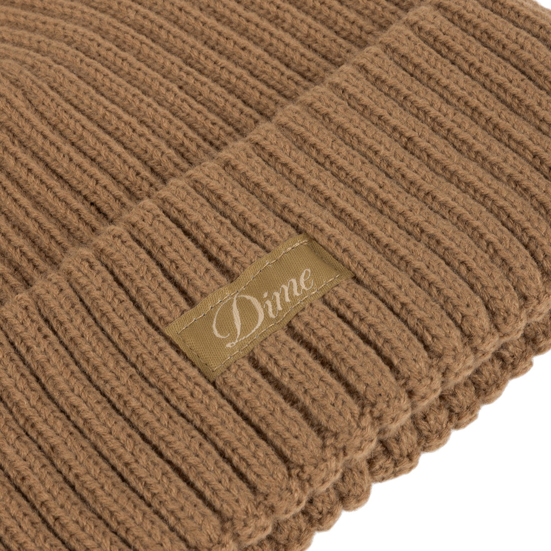 DIME MTL（ダイム モントリオール）| CURSIVE RIB BEANIE / COFFEE | スケートボード・スノーボードのTACTICS JAPAN