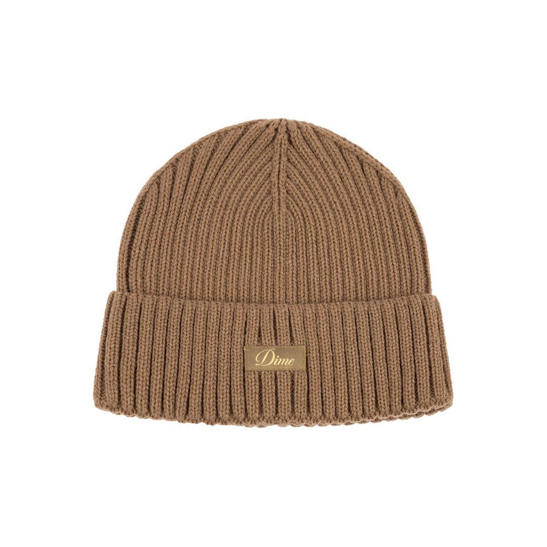 DIME MTL（ダイム モントリオール）| CURSIVE RIB BEANIE / COFFEE | スケートボード・スノーボードのTACTICS JAPAN