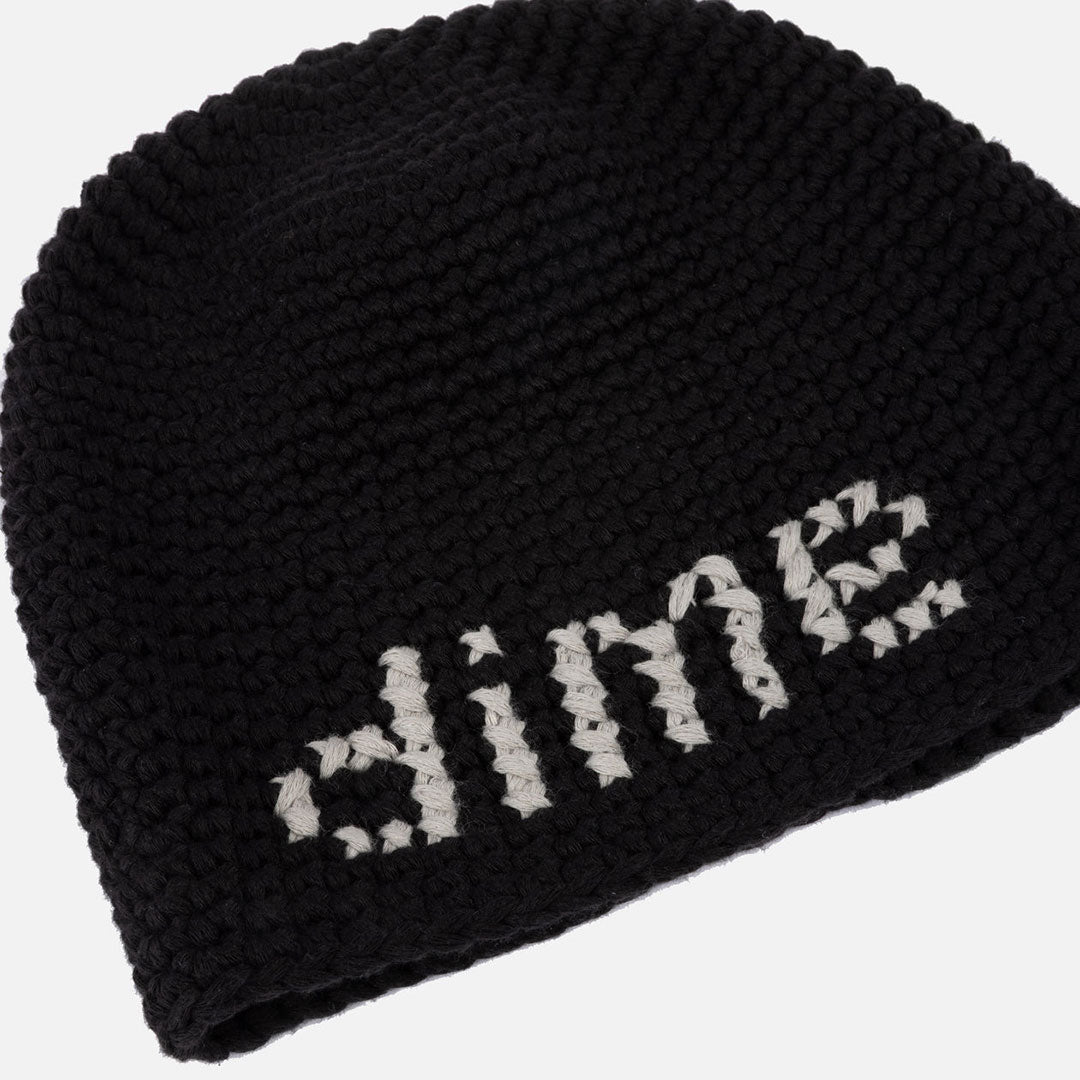 CROCHET SKULLY / BLACK