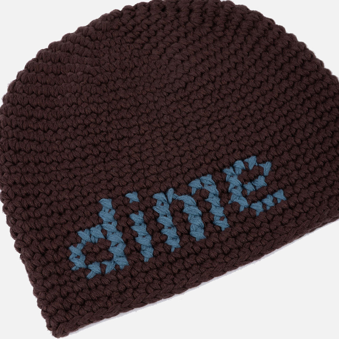 CROCHET SKULLY / BROWN