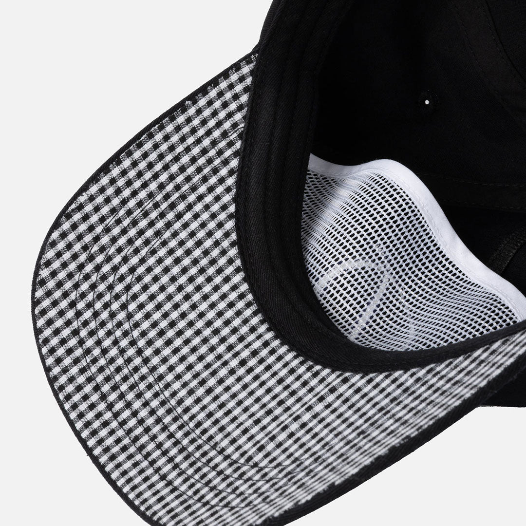 CURSIVE D WORKER CAP / BLACK