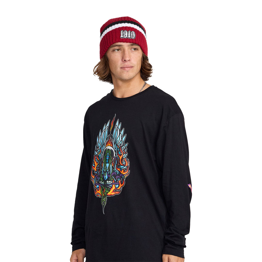 1910（ナインティーンテン）| BROKEN STRAIGHT BEANIE / RED | スノーボード・スケートボードのTACTICS JAPAN