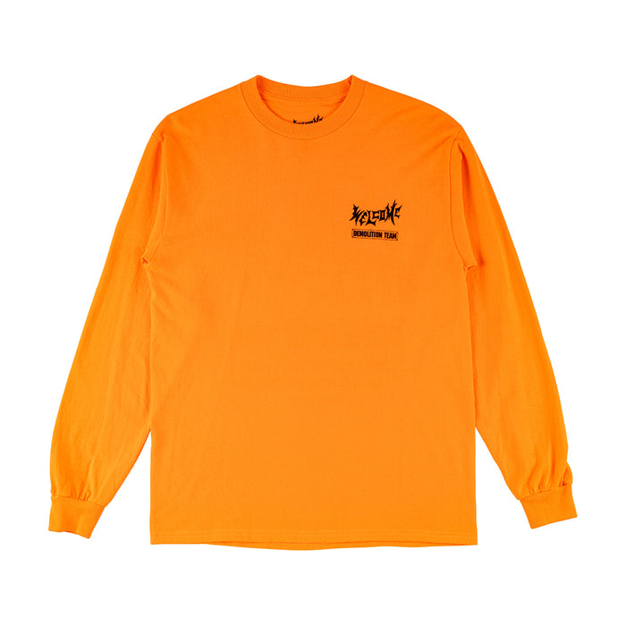 WELCOME SKATEBOARDS（ウェルカム スケートボード）| DEMOLITION L/S TEE / ORANGE | スノーボード・スケートボードのTACTICS JAPAN