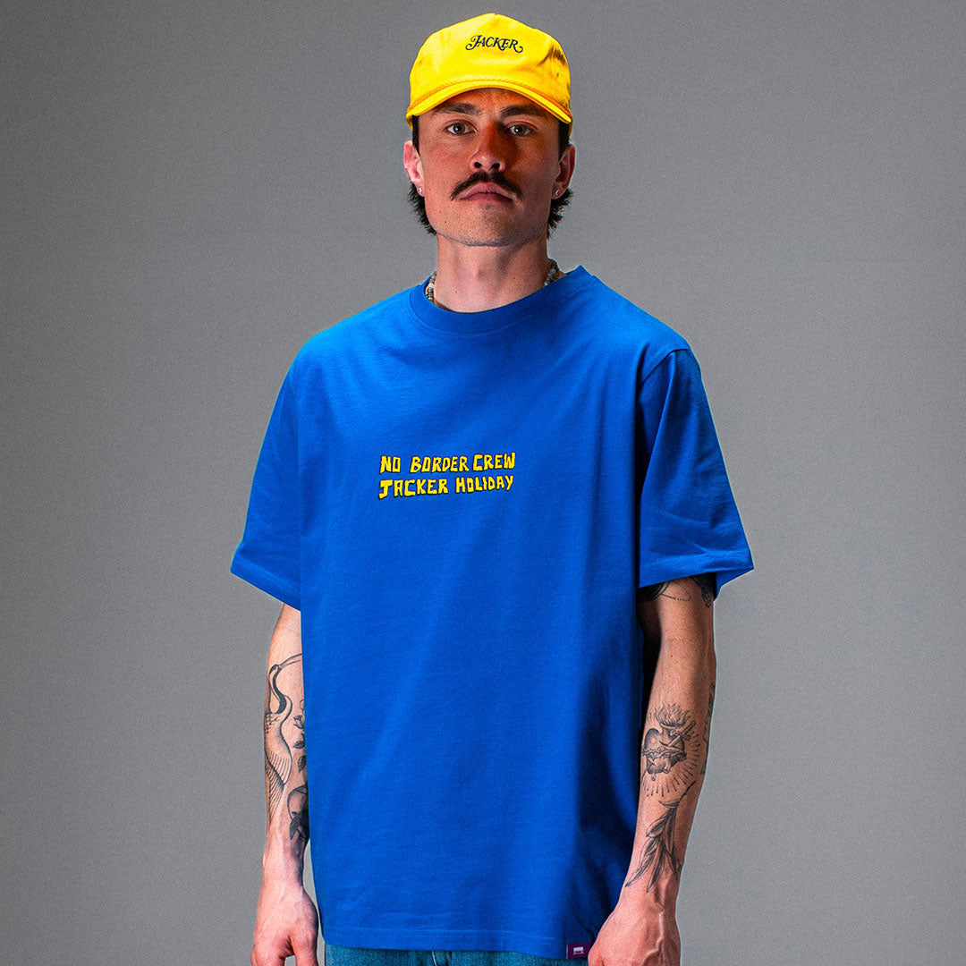 JACKER（ジャッカー）| HOLIDAY T-SHIRT / BLUE | スノーボード・スケートボードのTACTICS JAPAN