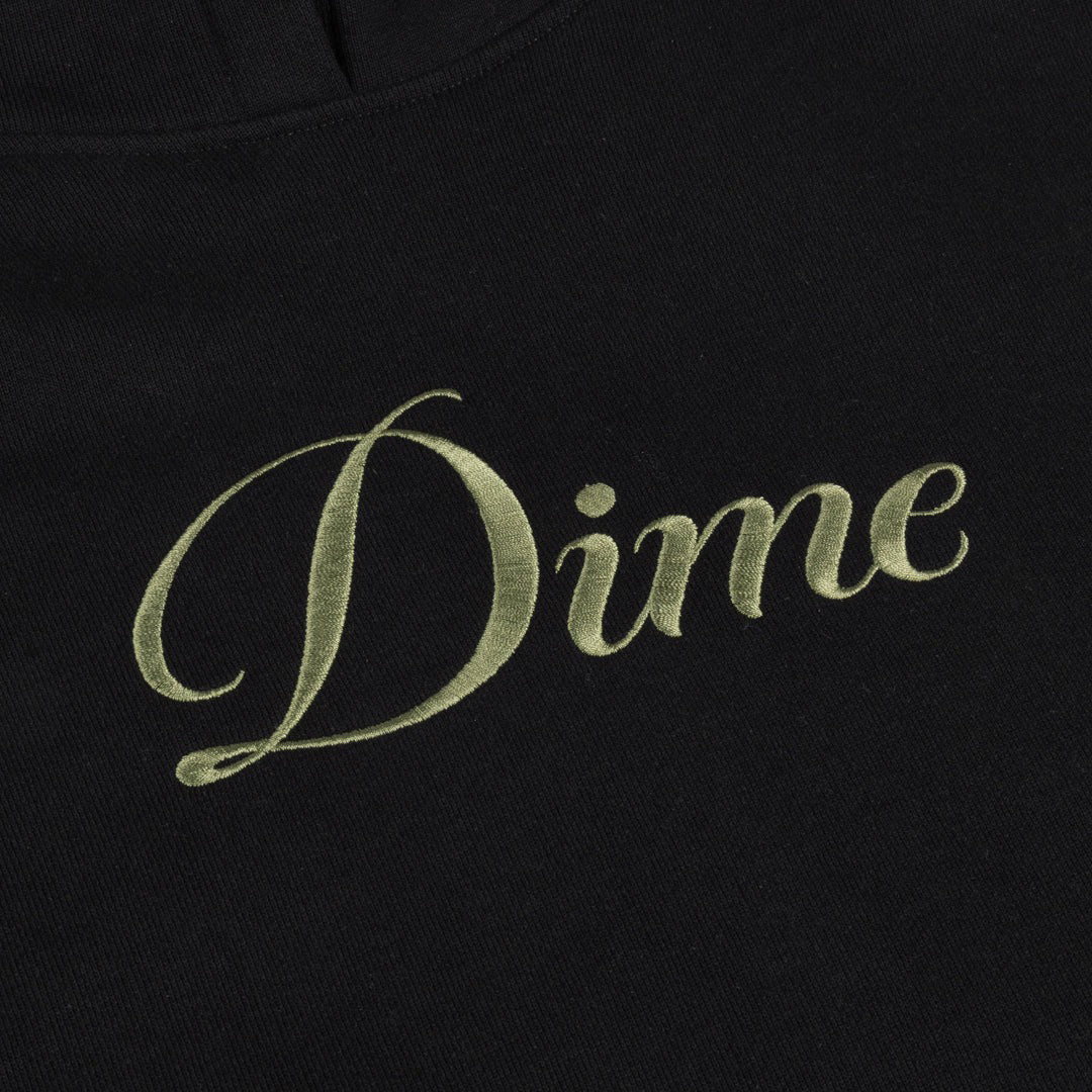 DIME MTL（ダイム モントリオール） | CURSIVE HOODIE / BLACK | スノーボード・スケートボードのTACTICS JAPAN
