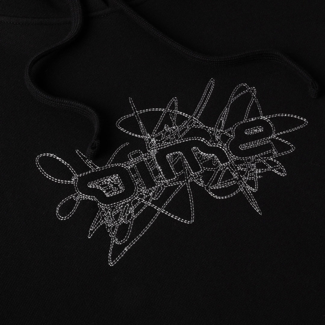 DIME MTL（ダイム モントリオール）| GLYPH HOODIE / BLACK | スノーボード・スケートボードのTACTICS JAPAN