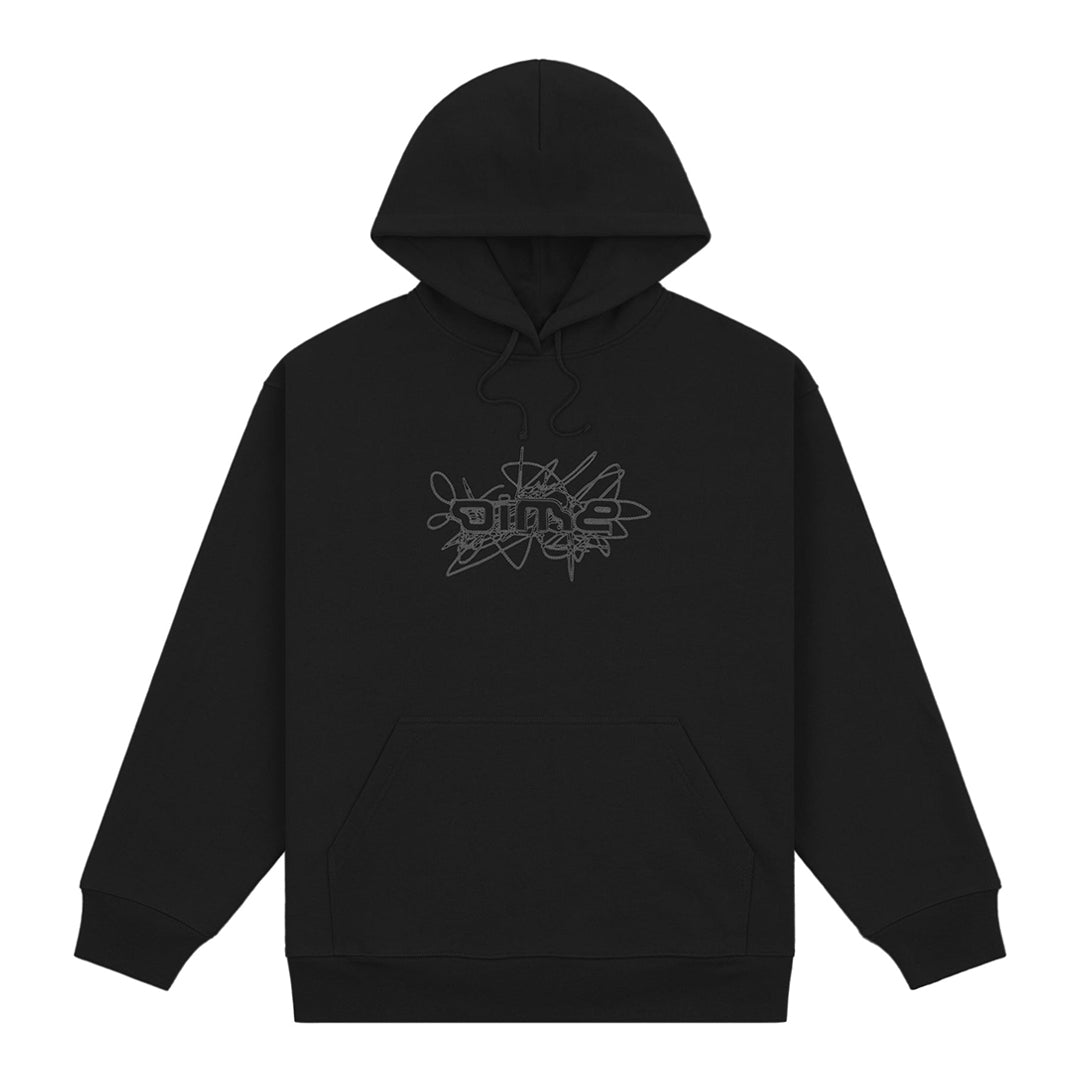 DIME MTL（ダイム モントリオール）| GLYPH HOODIE / BLACK | スノーボード・スケートボードのTACTICS JAPAN