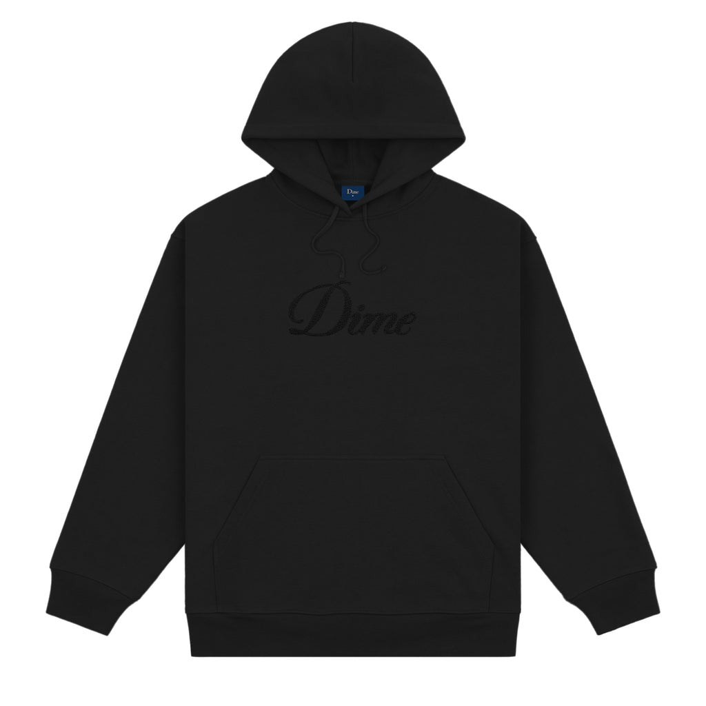 CURSIVE LOGO HOODIE / BLACK