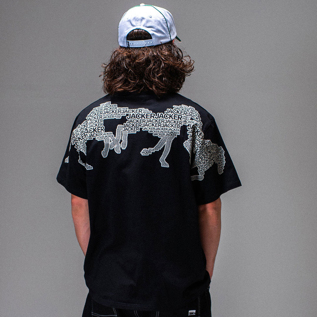 JACKER（ジャッカー）| HORSE POWER T-SHIRT / BLACK | スノーボード・スケートボードのTACTICS JAPAN