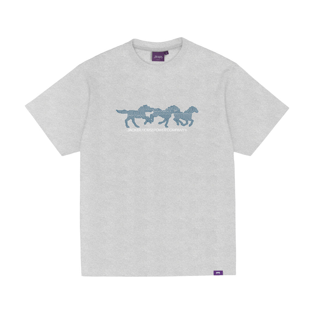 HORSE POWER T-SHIRT / HEATHER GREY