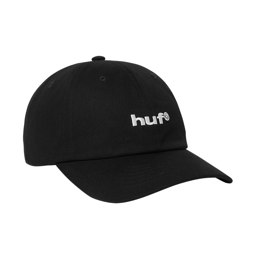 HUF WORLDWIDE（ハフ ワールドワイド）| 89 EMBROIDERED 6 PANEL CV HAT / BLACK/WHITE | スノーボード・スケートボードのTACTICS JAPAN