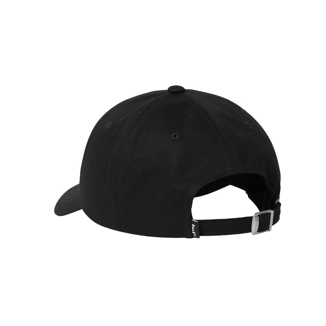 HUF WORLDWIDE（ハフ ワールドワイド）| 89 EMBROIDERED 6 PANEL CV HAT / BLACK/WHITE | スノーボード・スケートボードのTACTICS JAPAN