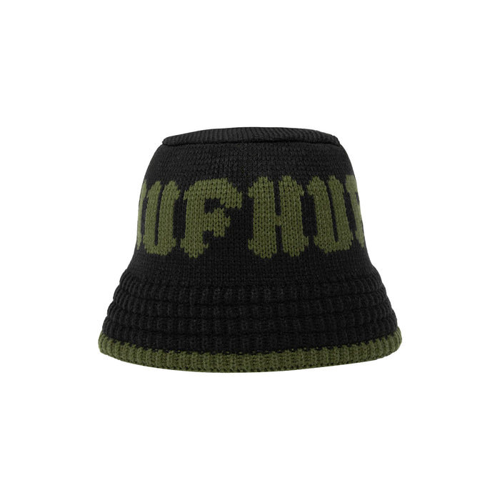 CLASSIC KNIT BUCKET HAT / BLACK