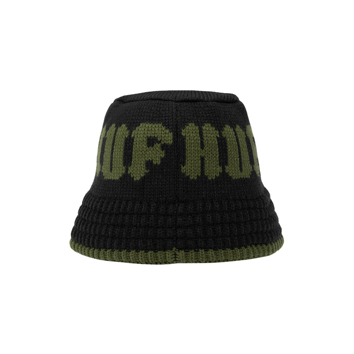 CLASSIC KNIT BUCKET HAT / BLACK