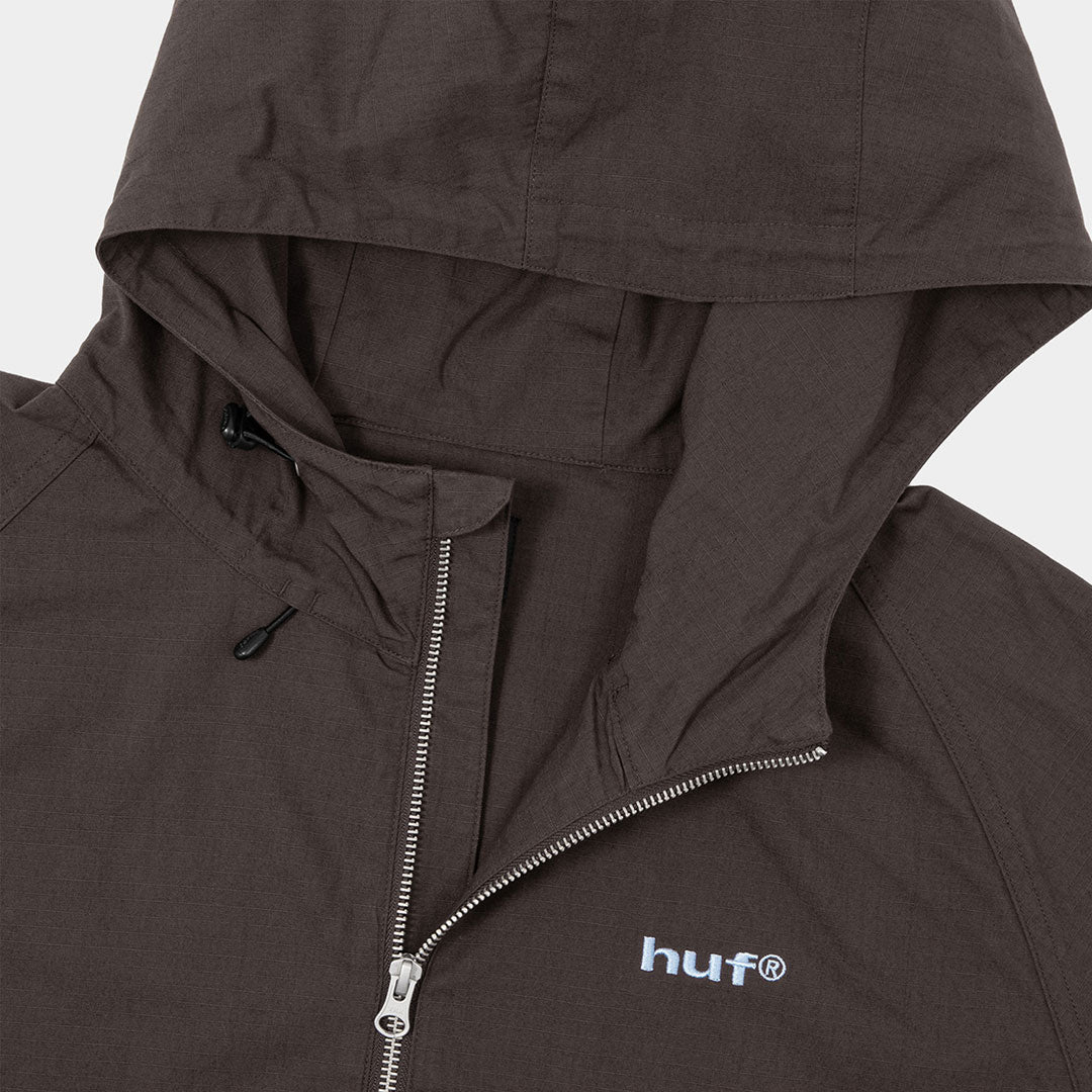 HUF（ハフ）| HUF eightynine HOODED JACKET / COFFEE | スノーボード・スケートボードのTACTICS JAPAN
