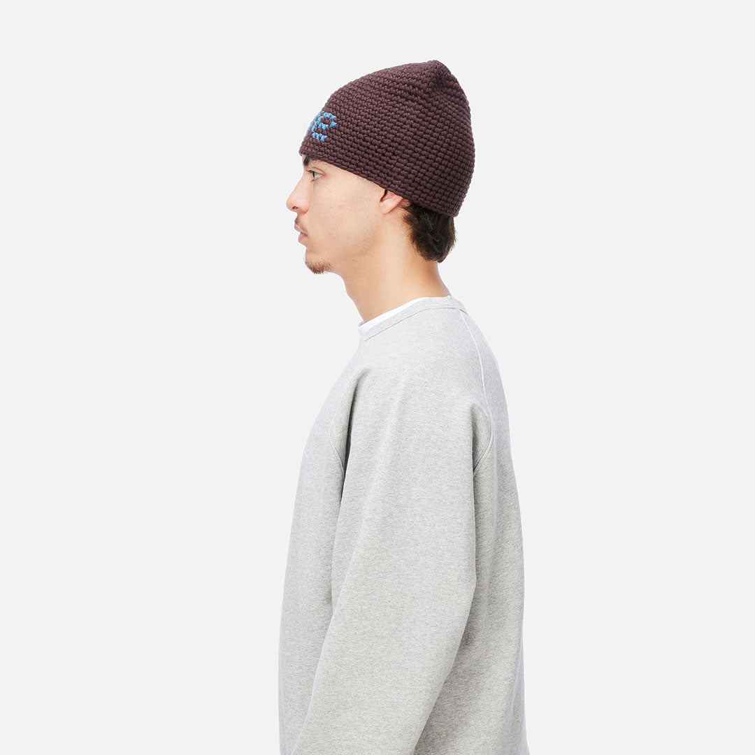 CROCHET SKULLY / BROWN