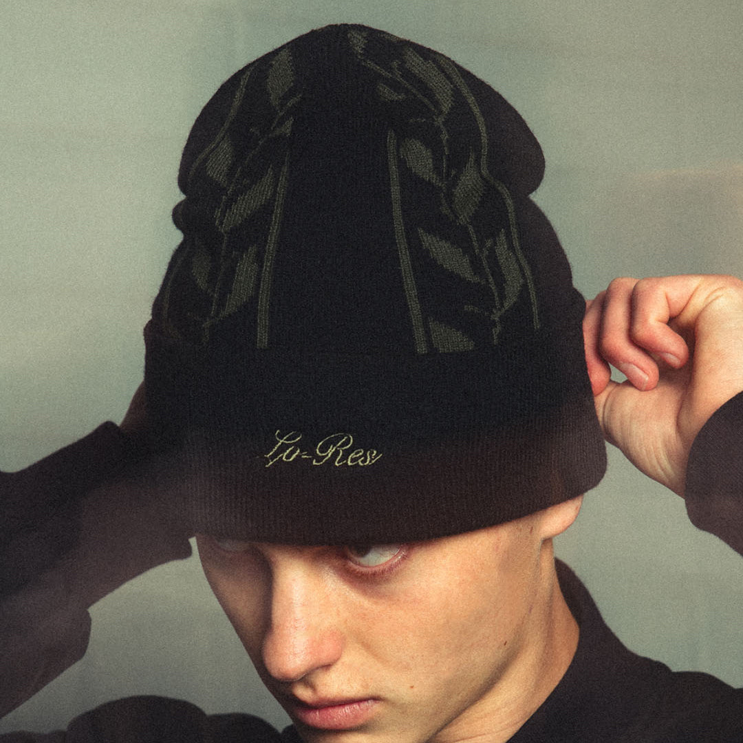 LO-RES（ローレス）| HELIX BEANIE / BLACK | スノーボード・スケート