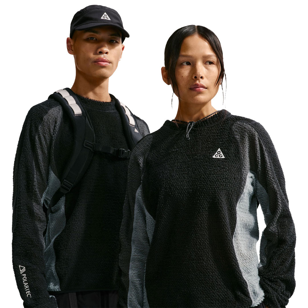 NIKE ACG（ナイキ エーシージー）| NIKE ACG WOLF LICHEN CAPS CREW / BLACK/ANTHRACITE/COOL GREY/SUMMIT WHITE | スノーボード・スケートボードのTACTICS JAPAN