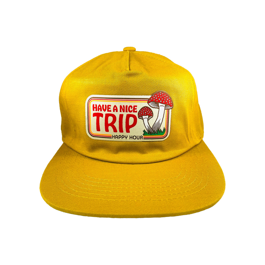 HAPPY HOUR（ハッピーアワー）| HAVE A NICE TRIP HAT / YELLOW | スノーボード・スケートボードのTACTICS JAPAN