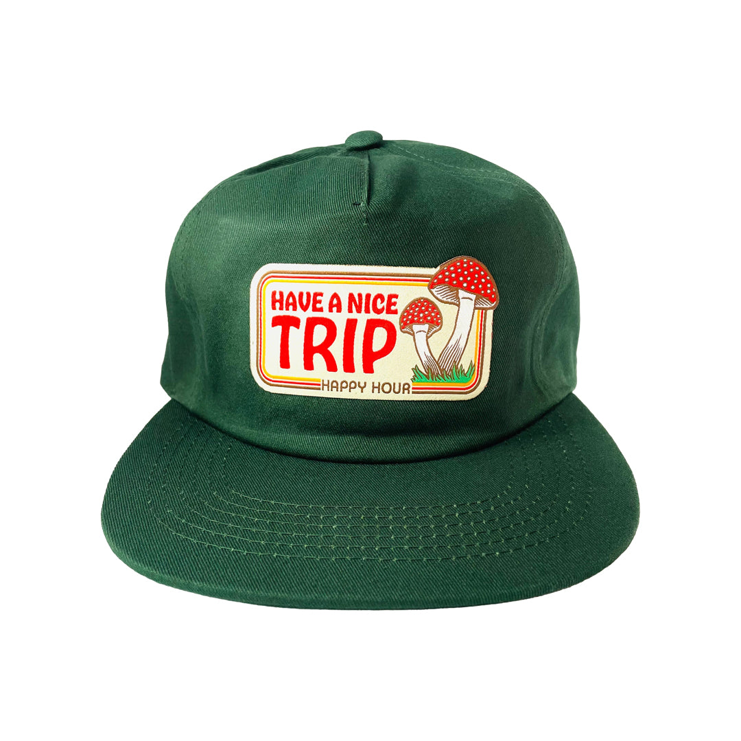 HAPPY HOUR（ハッピーアワー）| HAVE A NICE TRIP HAT / GREEN | スノーボード・スケートボードのTACTICS JAPAN