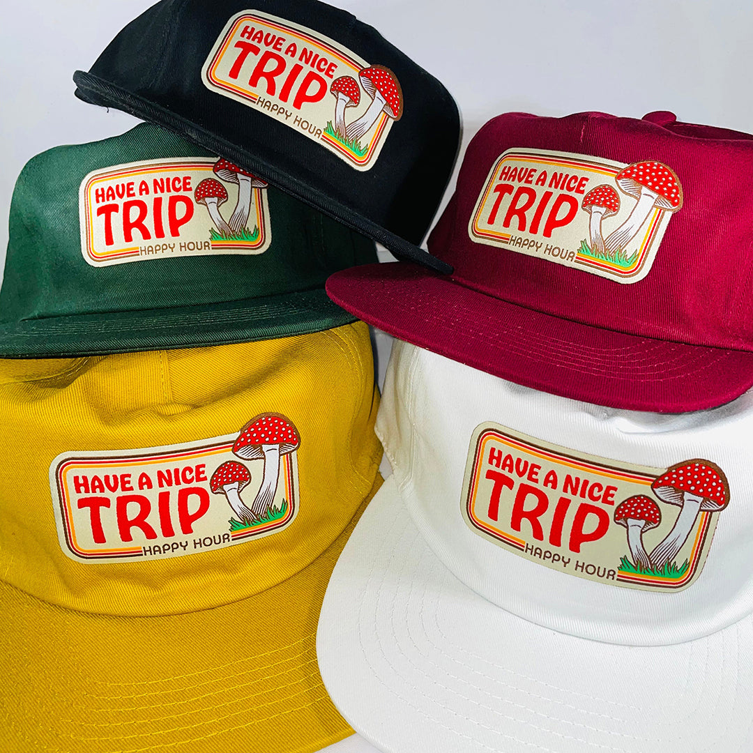 HAPPY HOUR（ハッピーアワー）| HAVE A NICE TRIP HAT / GREEN | スノーボード・スケートボードのTACTICS JAPAN