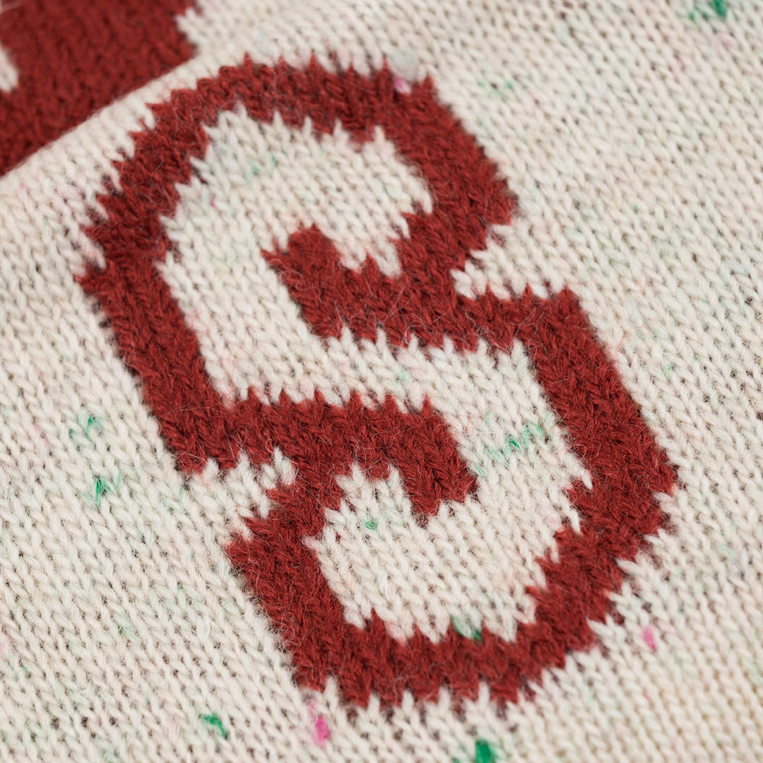 SOUVENIR SNOWBOARDING （スーベニア スノーボーディング）| SPECKLED YARN JACQUARD CUFF BEANNIE / MARSHMALLOW | スノーボード・スケートボードのTACTICS JAPAN