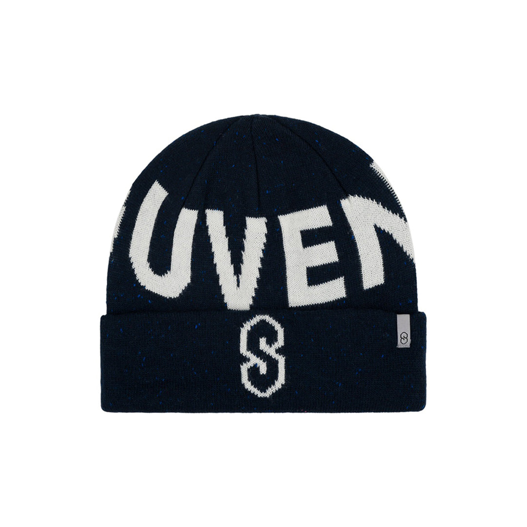 SOUVENIR SNOWBOARDING （スーベニア スノーボーディング）| SPECKLED YARN JACQUARD CUFF BEANNIE / NAVY | スノーボード・スケートボードのTACTICS JAPAN