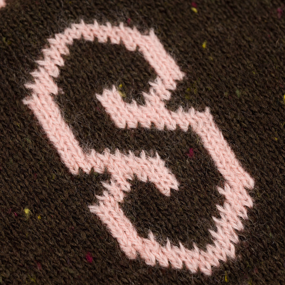SOUVENIR SNOWBOARDING （スーベニア スノーボーディング）| SPECKLED YARN JACQUARD CUFF BEANNIE / CHOCOLATE | スノーボード・スケートボードのTACTICS JAPAN