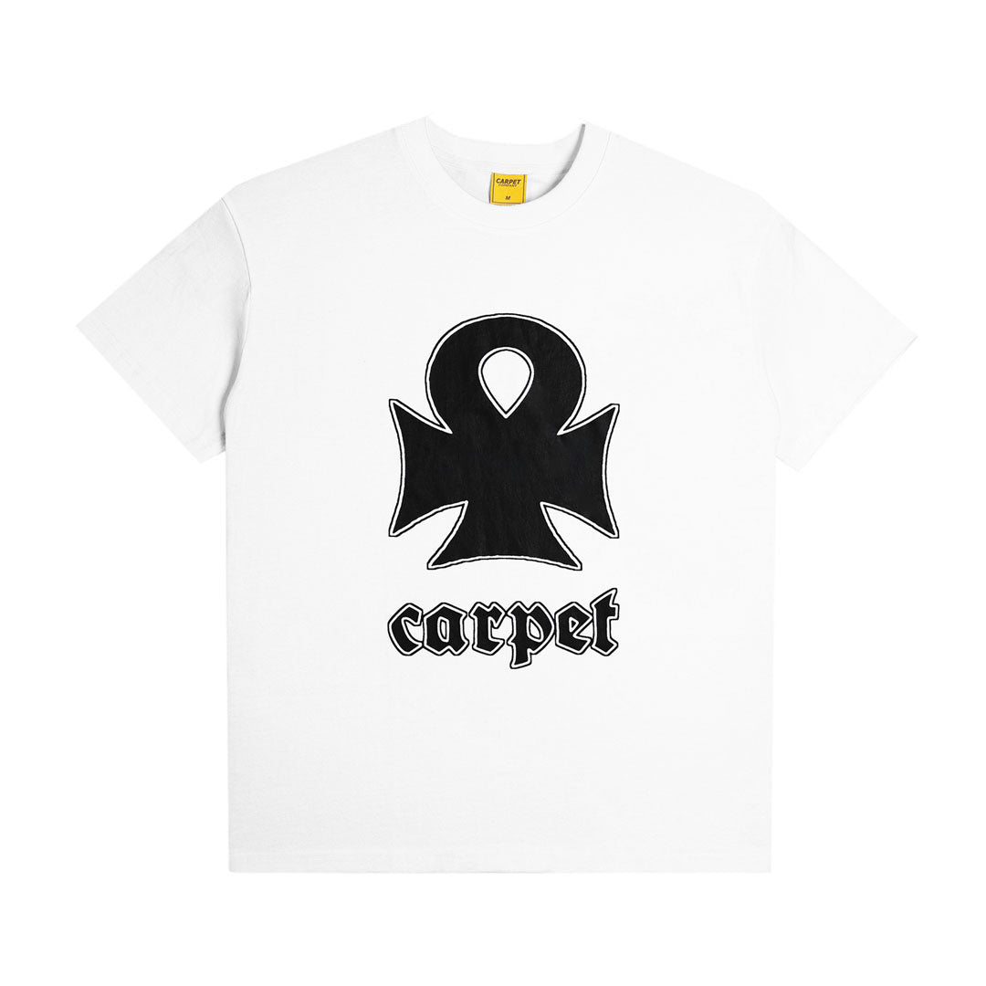CARPET COMPANY（カーペット カンパニー）| IRON ANKH TEE / WHITE | スノーボード・スケートボードのTACTICS JAPAN