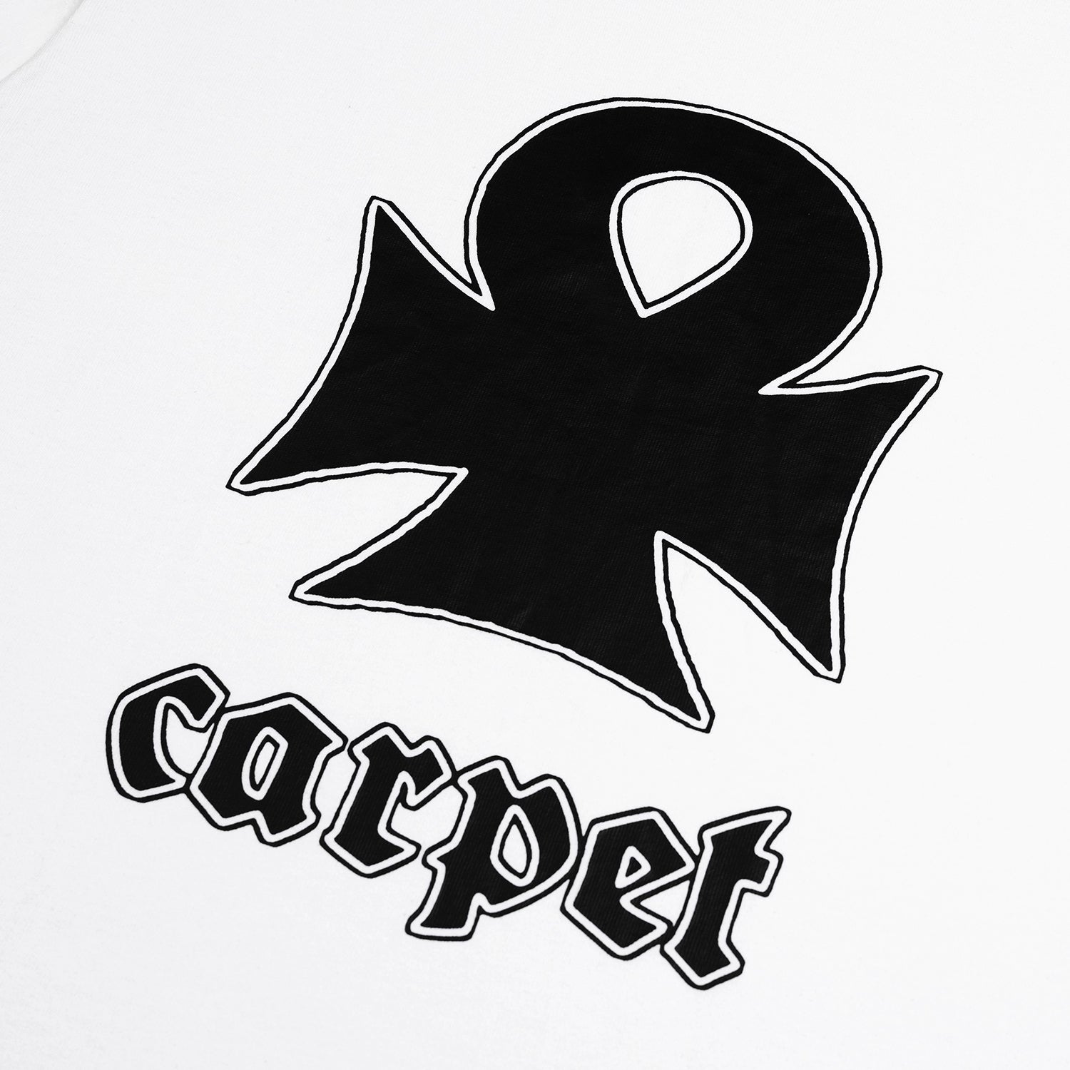 CARPET COMPANY（カーペット カンパニー）| IRON ANKH TEE / WHITE | スノーボード・スケートボードのTACTICS JAPAN
