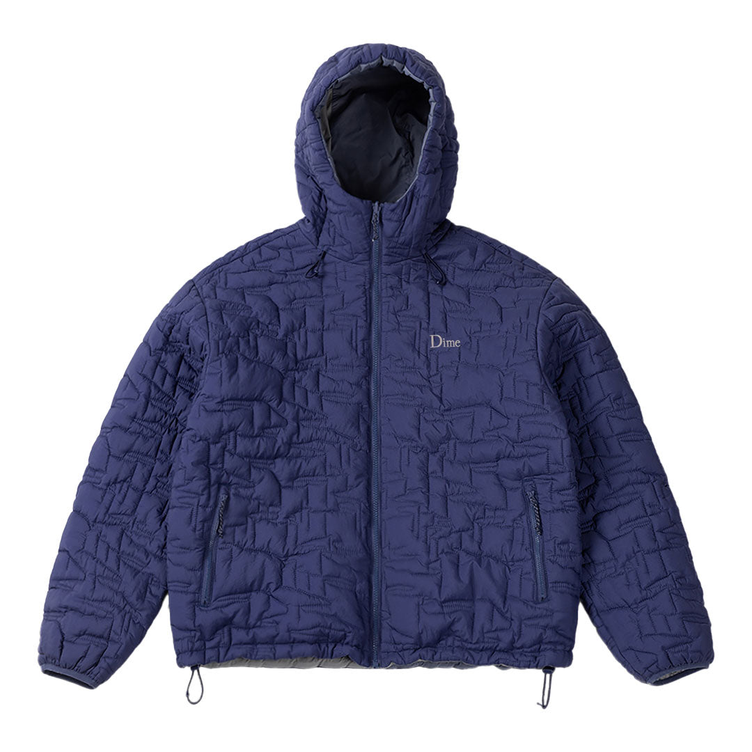 REVERSIBLE INSULATED JACKET / BLUE IRIS