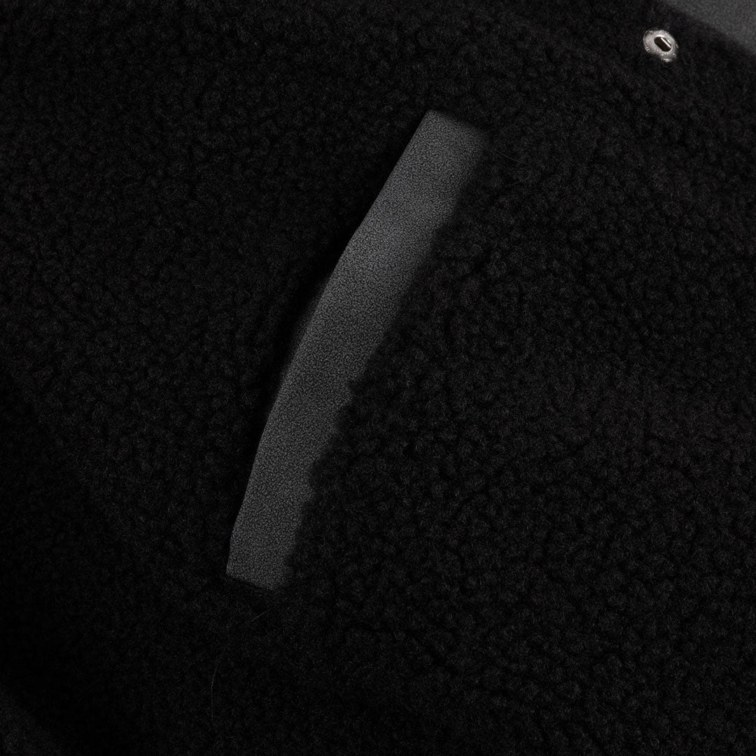 DIME（ダイム）| FAUX SUEDE VARSITY JACKET / CHARCOAL | スノーボード・スケートボードのTACTICS JAPAN