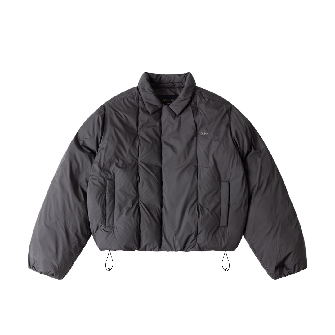 DIME MTL（ダイム モントリオール）| PLEATED PUFFER / CHARCOAL | スケートボード・スノーボードのTACTICS JAPAN