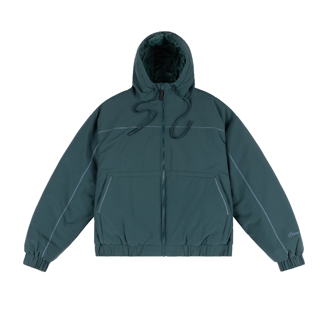 DIME MTL（ダイム モントリオール）| QUILTED RIPSTOP PUFFER / EMERALD | スケートボード・スノーボードのTACTICS JAPAN