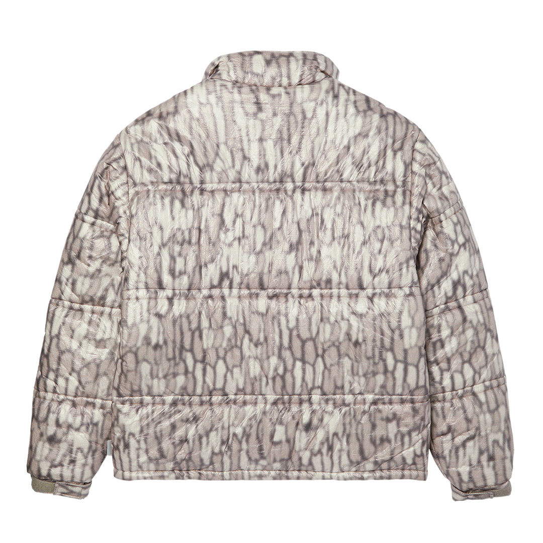HUF WORLDWIDE（ハフ ワールドワイド）| 89 WARPED CAMO TYVEK PUFFER / MUTED CAMO | スノーボード・スケートボードのTACTICS JAPAN