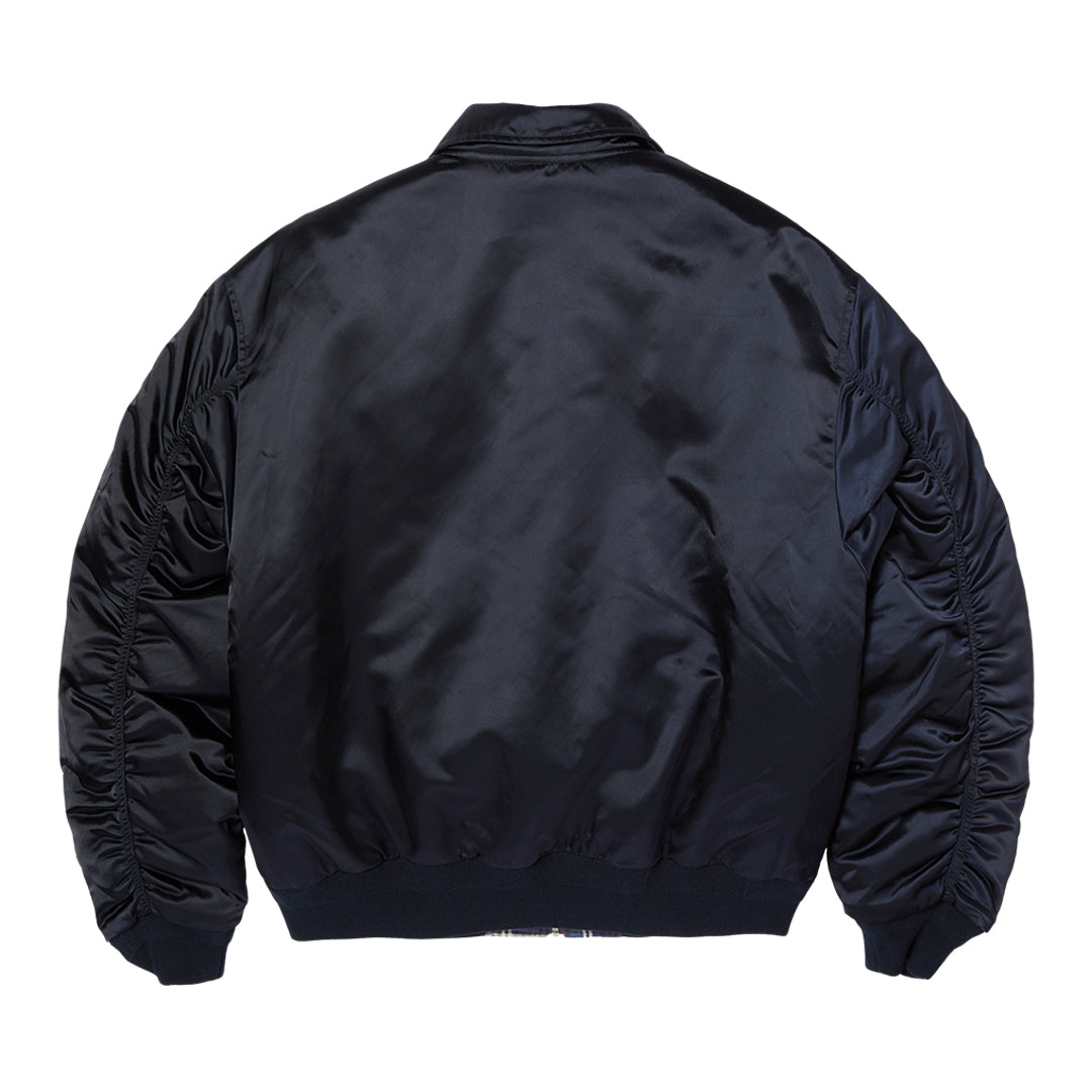 HUF WORLDWIDE（ハフ ワールドワイド）| CLOTHIERS REVERSIBLE FLIGHT JACKET / NAVY | スノーボード・スケートボードのTACTICS JAPAN