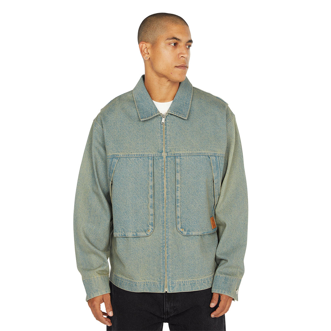 HUF WORLDWIDE（ハフ ワールドワイド）| DRESDEN DENIM WORK JACKET / INDIGO EARTH | スノーボード・スケートボードのTACTICS JAPAN