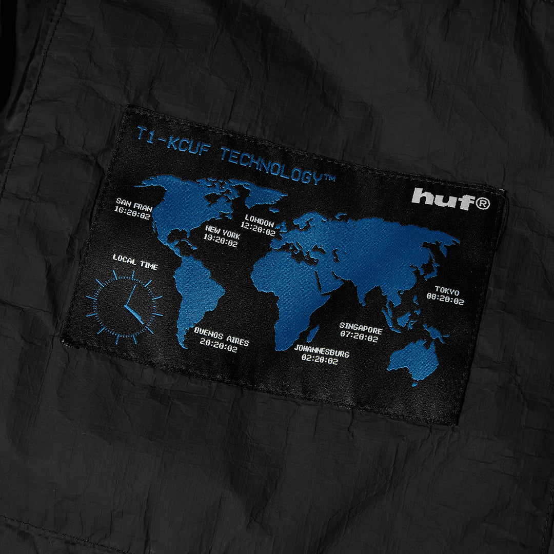 HUF WORLDWIDE（ハフ ワールドワイド）| 89 TYVEK PUFFER / BLACK | スノーボード・スケートボードのTACTICS JAPAN