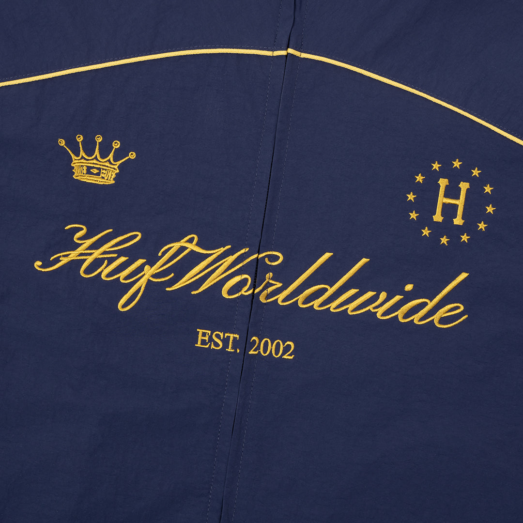 HUF WORLDWIDE（ハフ ワールドワイド）| ANTHEM TRACK JACKET / NAVY | スノーボード・スケートボードのTACTICS JAPAN