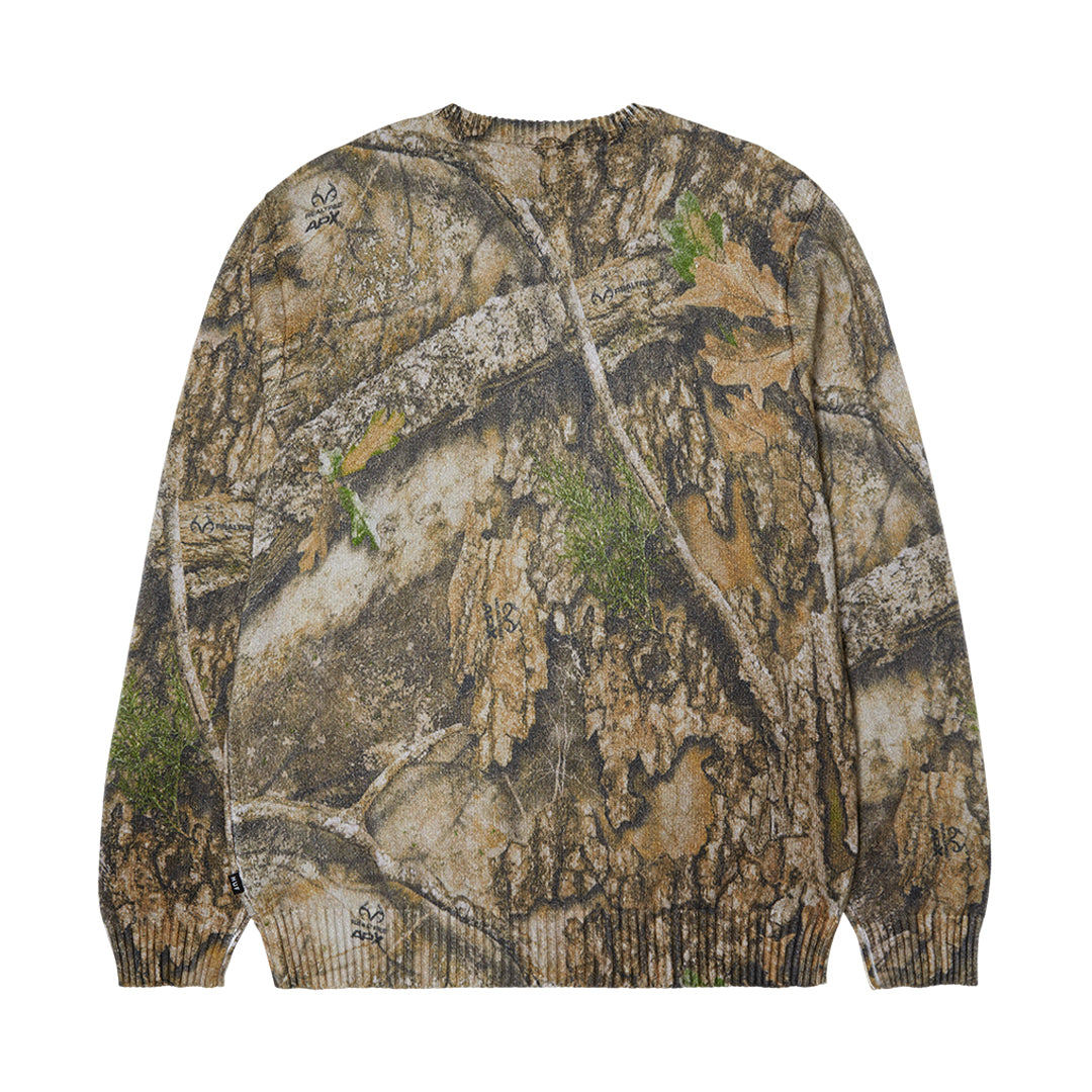 HUF X REALTREE CREWNECK SWEATER