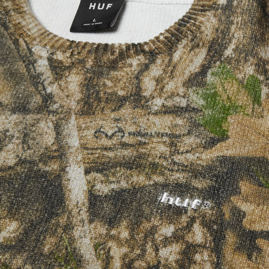 HUF X REALTREE CREWNECK SWEATER