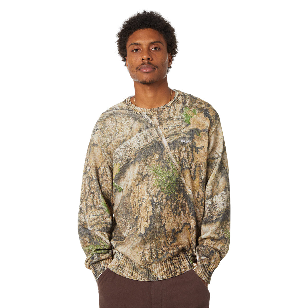 HUF X REALTREE CREWNECK SWEATER