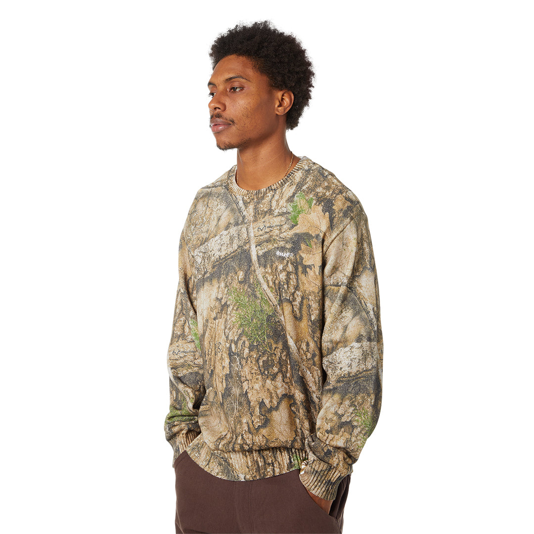 HUF X REALTREE CREWNECK SWEATER