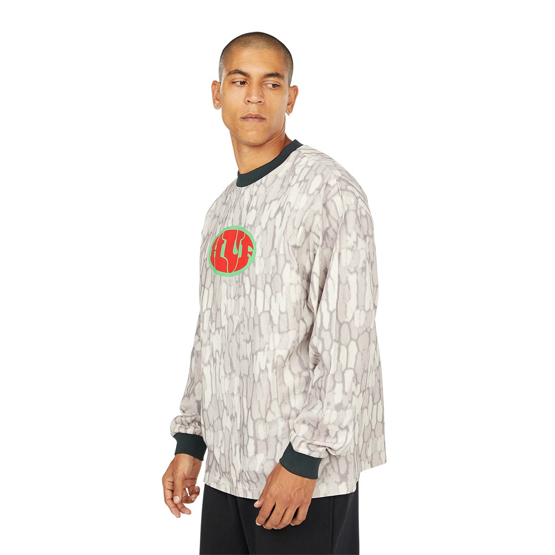 HUF WORLDWIDE（ハフ ワールドワイド）| WARPED CAMO L/S KNIT TOP / MUTED CAMO | スノーボード・スケートボードのTACTICS JAPAN