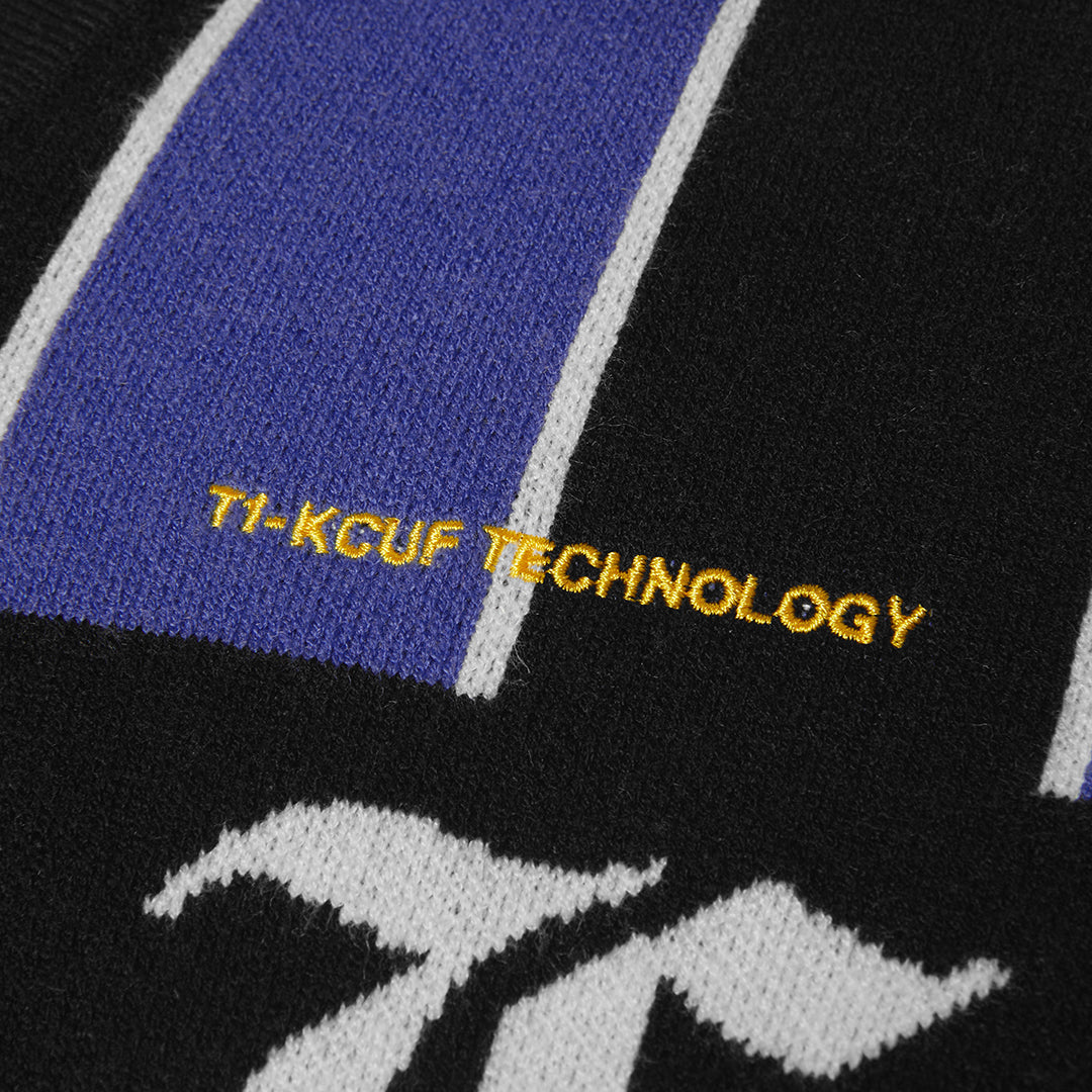 HUF WORLDWIDE（ハフ ワールドワイド）| MIDFIELD JERSEY SWEATER / ELECTRIC BLUE | スノーボード・スケートボードのTACTICS JAPAN