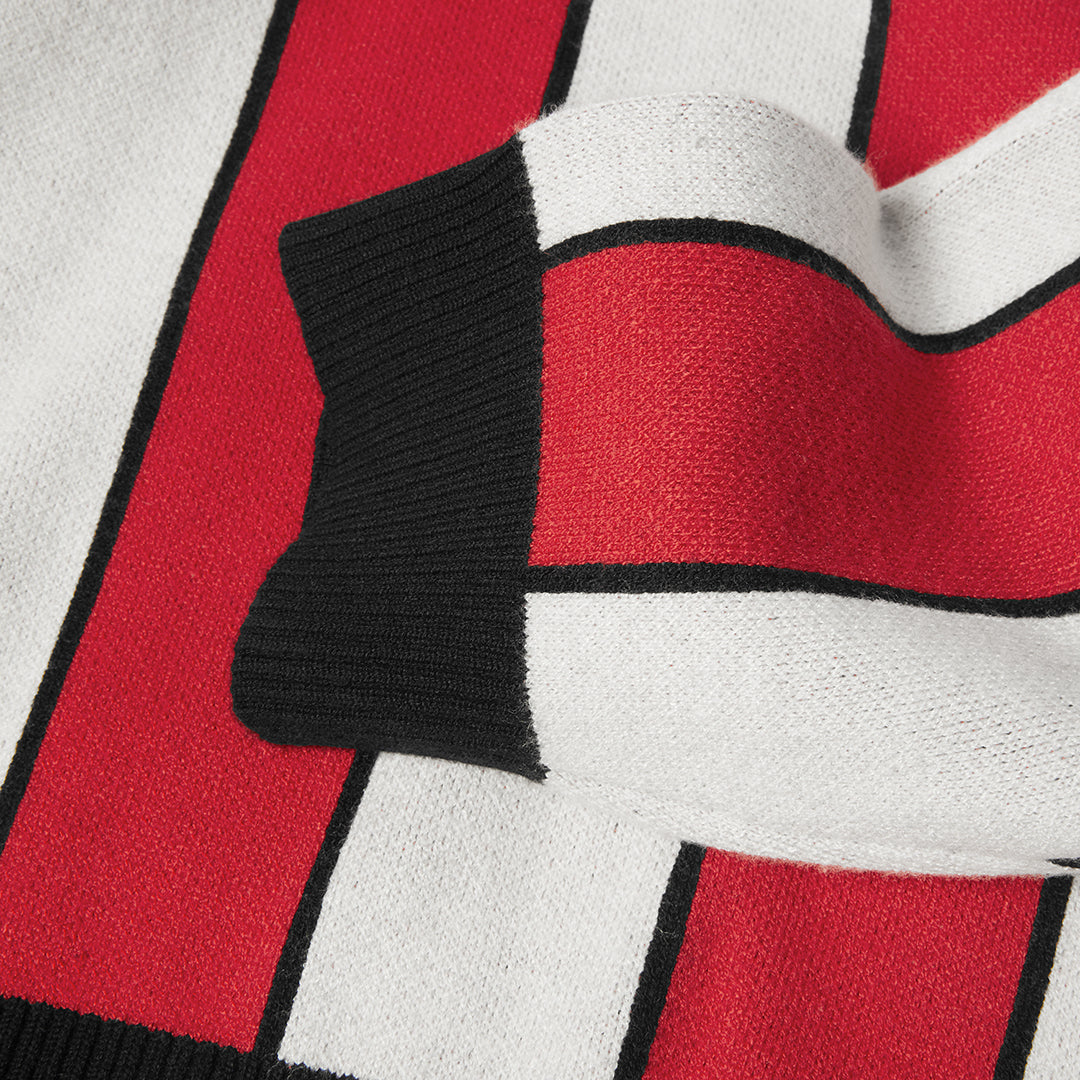 HUF WORLDWIDE（ハフ ワールドワイド）| MIDFIELD JERSEY SWEATER / RED | スノーボード・スケートボードのTACTICS JAPAN