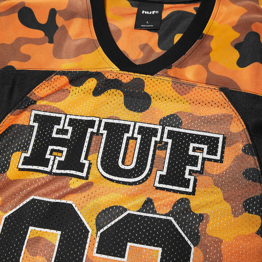 HUF（ハフ）| CAMO FOOTBALL JERSEY / LAVA | スノーボード・スケートボードのTACTICS JAPAN