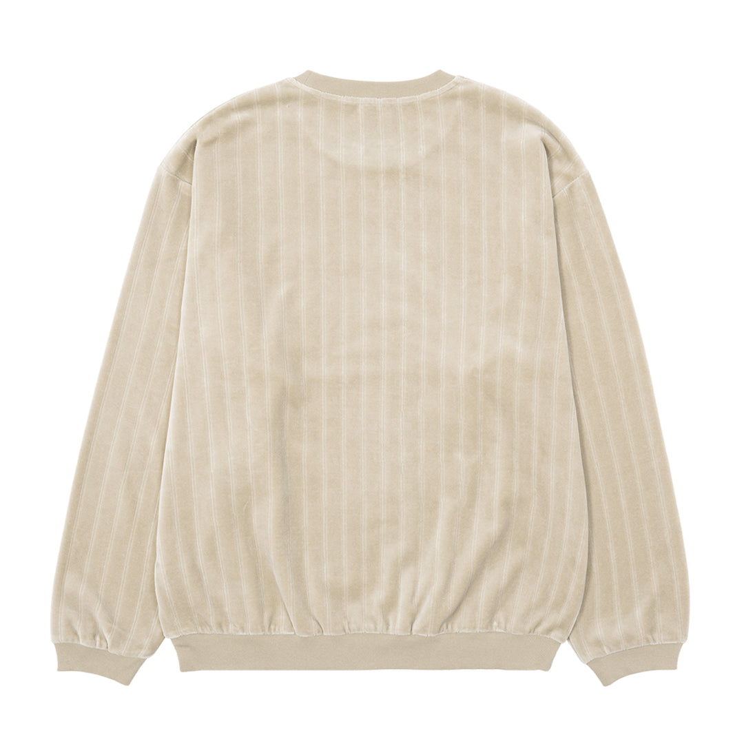 HUF WORLDWIDE（ハフ ワールドワイド）| HUF eightynine VELOUR STRIPE C / SAND | スノーボード・スケートボードのTACTICS JAPAN